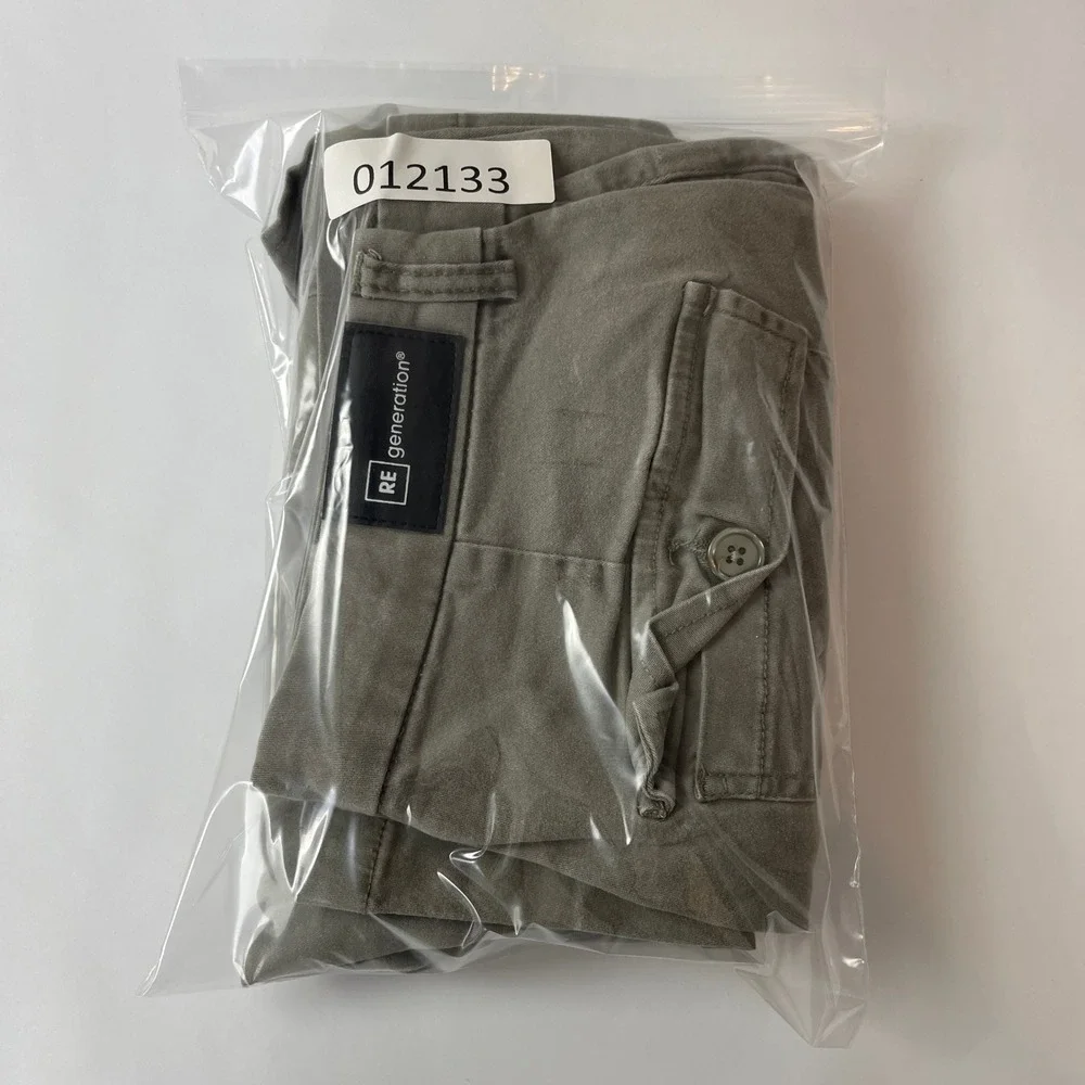 RE Generation Cargo Pants Womens 9 Olive High Rise Straight Gorpcore Granola
